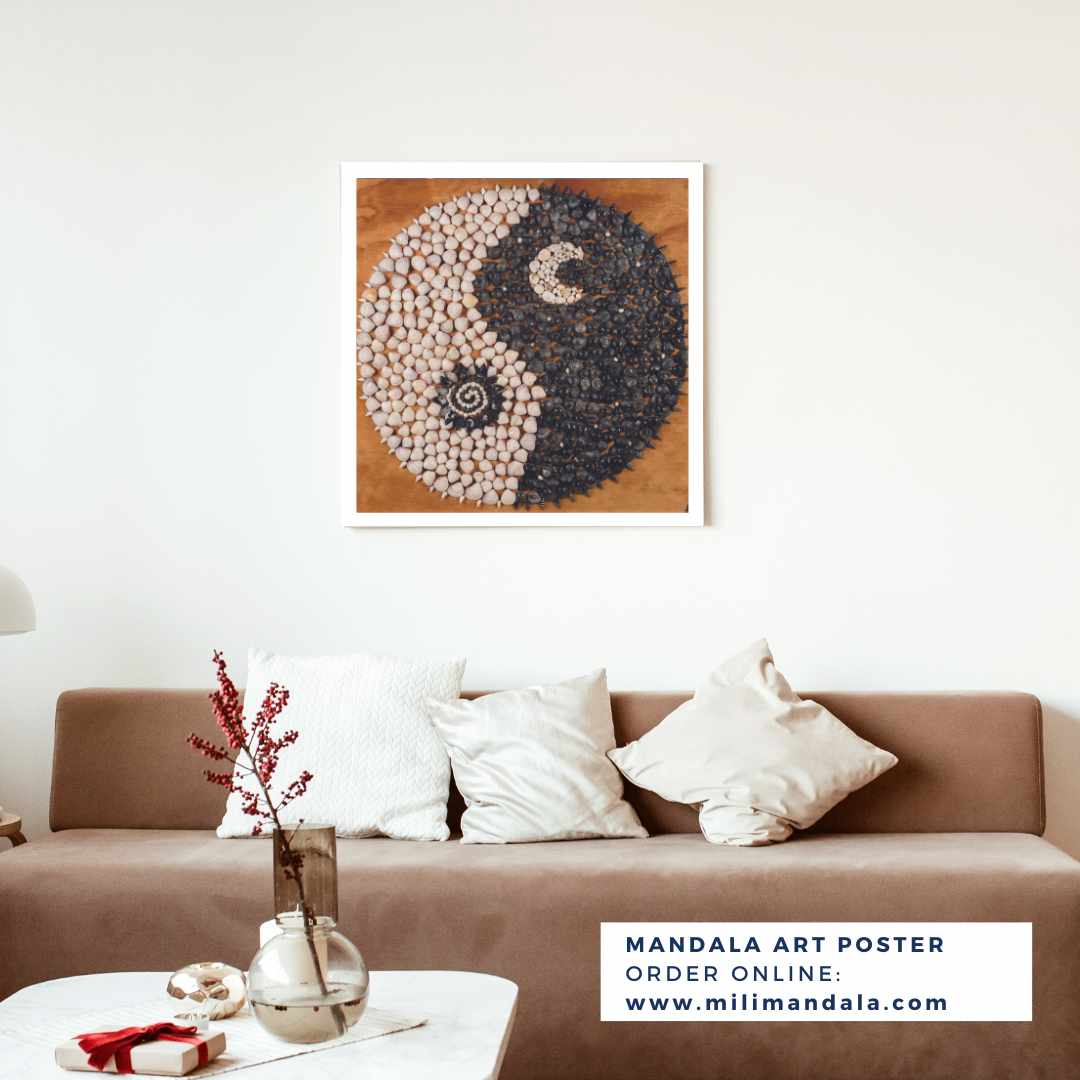 Mandala Wall Poster - Yin and Yang