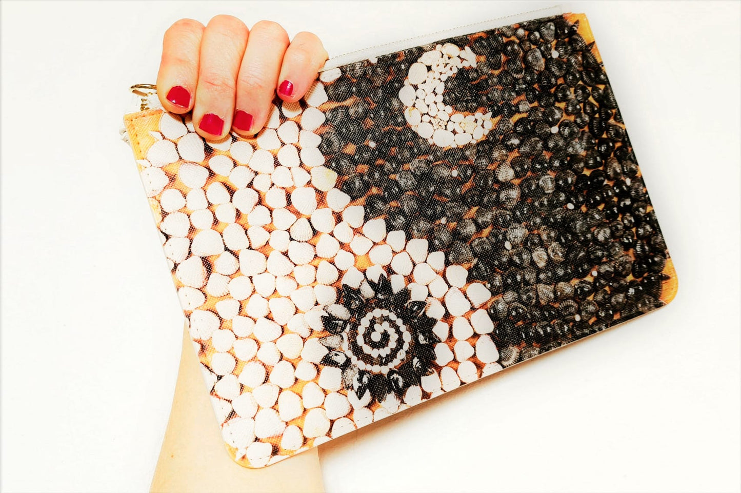 Mandala Seashells Handbag Yin & Yang
