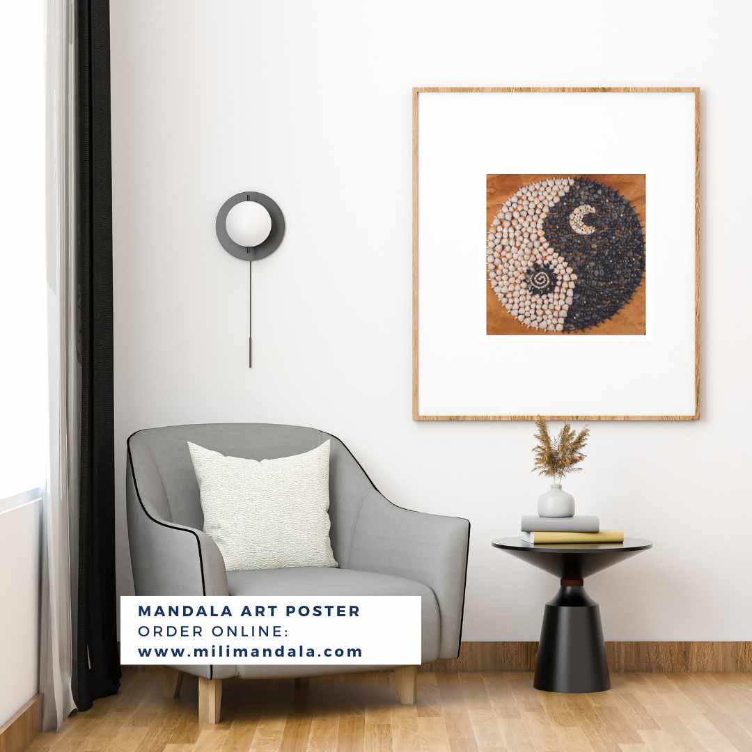 Mandala Wall Poster - Yin and Yang
