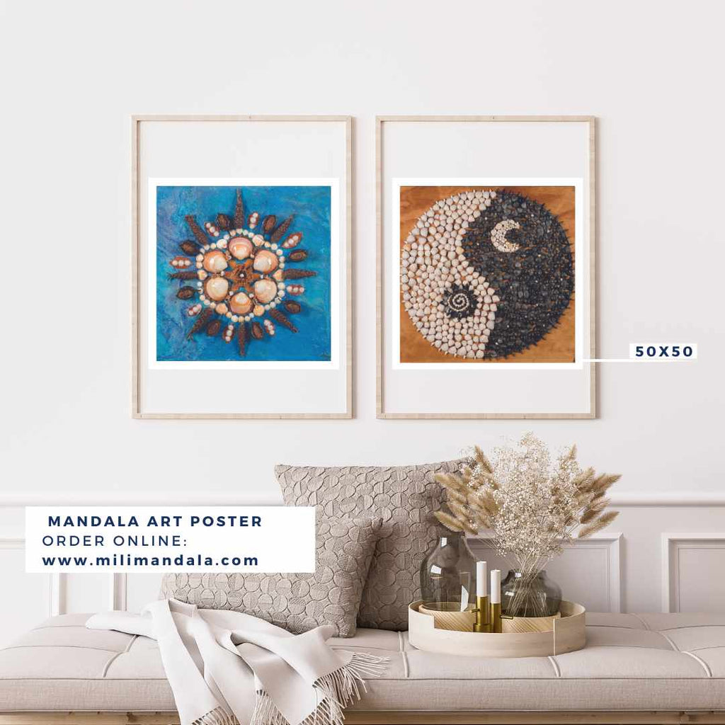 Mandala Wall Poster - Yin and Yang